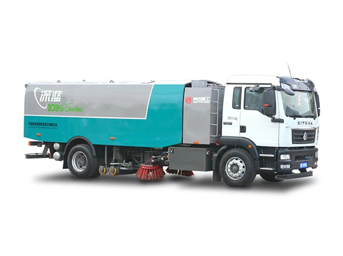 SITRAK-C5H battery electric cleaning sweeper truck